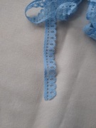 Koronka ozdobna 10mm jasny niebieski 15 m