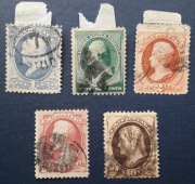 USA 1870-1882 luzaki kasowane