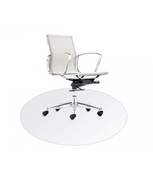 Mata ochronna pod fotel biurowy okrągła przezroczysta 120 cm