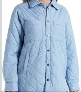 Kurtka wiosenna GEOX Ashleey pikowana niebieska przecena z 499zł