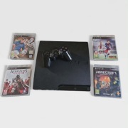 PS3 SLIM z padem i grami