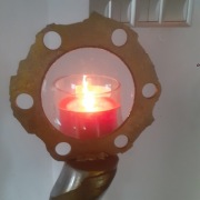 Latarnia Oko opaczności rzeźba stal 136 cm