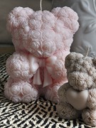 Zestaw Świec Sojowych Misie z Róż, Świece Wolnostojące