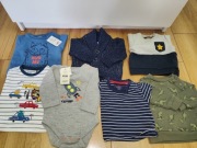 paczka bluzy i longi dla chłopaka wyprawka 7 sztuk nowe i bd stan