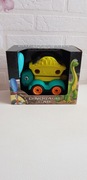 zabawkowy samochód do rozkręcania i skręcania z motywem dinozaura Eddy Toys