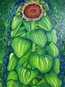 Obraz olejny na płótnie „Słonecznik”