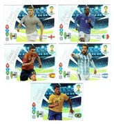 KOMPLET 5 KART GAME CHANGER WORLD CUP BRASIL 2014 