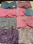 Opaska Handmade rękodzieło ze złotą nitką