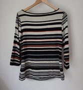bluzka sweter sweterek w paski 40 L rękaw 3/4