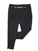 Spodnie czarne Luisa Cerano 42 XL eleganckie do biura casualowe premium