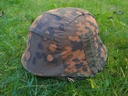 Pokrowiec M42, na hełm niemiecki, wzór kamuflażowy Dąb A