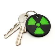 Oryginalny Brelok: Świecący Znak Radioaktywności