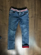 Spodnie jeansowe elastyczne ocieplane C&A r.140