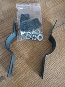 Obejma do słupkow. Zestaw śrubki, podkladki