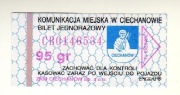 CIECHANÓW - Bilet 95 gr  seria CB 