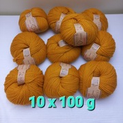 Cosy Wool 100% wełna włóczka zestaw 10 szt po 100 g
