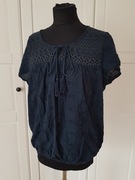 Granatowa bluzka z koronką 44 / 46