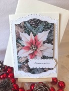 KARTKA ŚWIĄTECZNA handmade w kopercie - personalizowana, ręcznie robiona