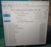 Dysk SSD 256GB m.2 nvm 2000/1000 niecałe 800H