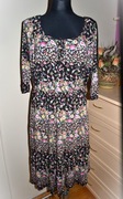 bonprix letnia sukienka dzianinowa z wiskozy 48/50