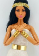 Biżuteria akcesoria bransoletka złota dla lalek Barbie  zestaw 2 bransolet