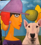 Cichy dialog  obraz akrylowy 80x80 