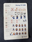 Safety Card / Karty Instrukcja Bezpieczeństwa SunExpress Boeing B737-800