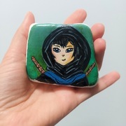 Kamyk malowany dekoracyjny