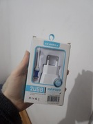 Ładowarka 2USB  kabel 1.2m – szybkie ładowanie, 