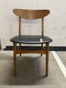 Duńskie krzesło model 210 Farstrup debowo teakowy Dania lata 60 vintage