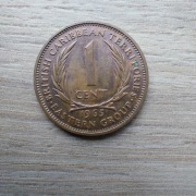 Wschodnie Karaiby 1 cent 1965 stan -II