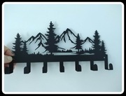 Metalowy wieszak na klucze itp góry pejzaż górski