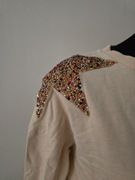 Bawełniana bluza Mango L, e cru gwiazdy