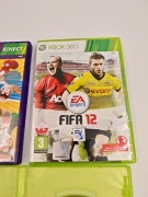 Xbox 360 KINECT- FIFA 12, Kinect Sports, Króliki. Sprawne, zadbane, zestaw.