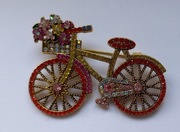 Broszka Kolorowy rower