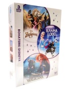 Bohaterki Disneya: Zaplątani / Merida Waleczna / Kraina Lodu (3 DVD, PL)