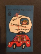 Informator o wycieczkach zagranicznych wyd 1977 rok