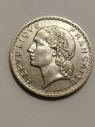 Sprzedam monetę Francja 5 franków 1935r. Marianna - stan bardzo dobry.