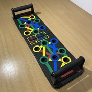 DESKA DO POMPEK + UCHWYTY DO ĆWICZEŃ KLATKI POMPKI PUSH-UP 14w1 MOCNA 150KG