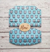 wodoodporna wkładka do krzesełka Bebeconfort Timba wilk na niebieskim tle