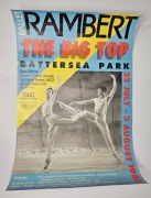 plakat baletowy vintage " Ballet Rambert The Big Top Battersea Park" 1985