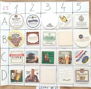 Podkładki, podstawki pod piwo po 2 zł zestaw za 35 zł, Nr25 cały świat 