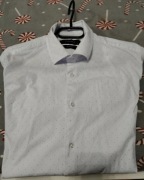 Biała męska koszula z długim rękawem 