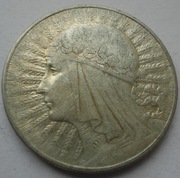 10 ZŁOTYCH 1933 GŁOWA KOBIETY