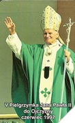 nr 280 - Papież Jan Paweł II (zielona szata) 1999 r 100 imp