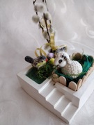 Stroik wiosenny ręcznie wykonany z gipsu 