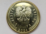 5 groszy 2024 Destrukt zapchany stempel stan 1 (963)