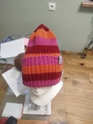 Kolorowa czapka damska hand made 