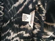 CALVIN KLEIN__ BLUZKA ROZPINANA CZARNO BIAŁA KIESZONKI PRINT __38