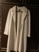 Zara Płaszcz beżowy/kremowy M do XL
